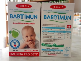 BABYIMUN sirup s hlívou a rakytníkem - přichuť hruška 100ml | TEREZIA COMPANY